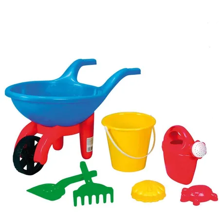 Simba Schubkarre 49cm, 7-teilig, sortiert