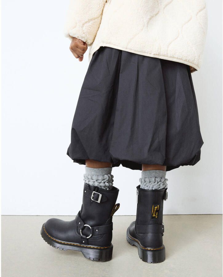 Dr. Martens Genaya J leren bikerboots zwart