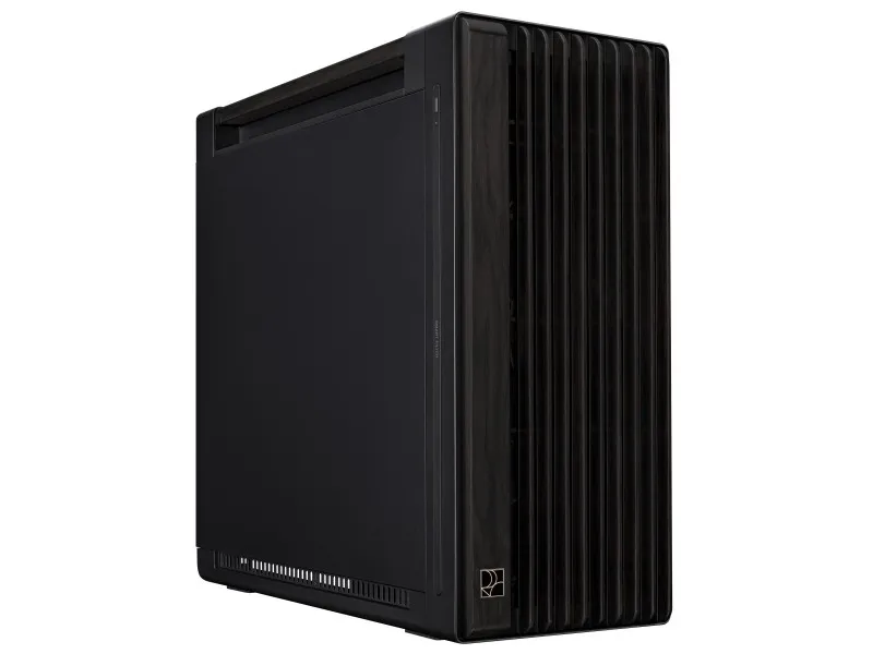 ASUS ProArt PA602 - Wood Edition - mid tower - udvidet ATX - ingen strømforsyning - sort - USB/Lyd