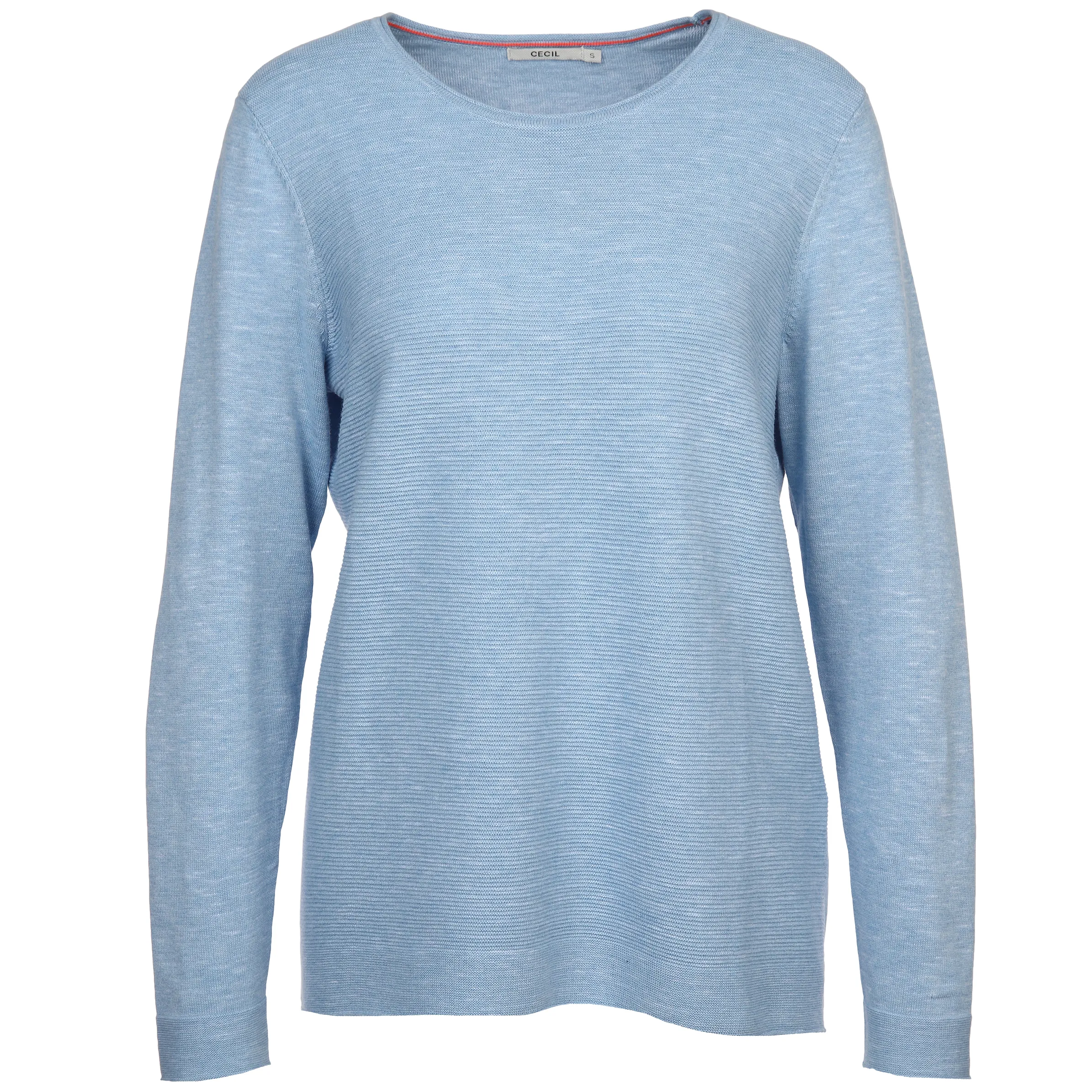 Damen Strickshirt in Ripp-Optik