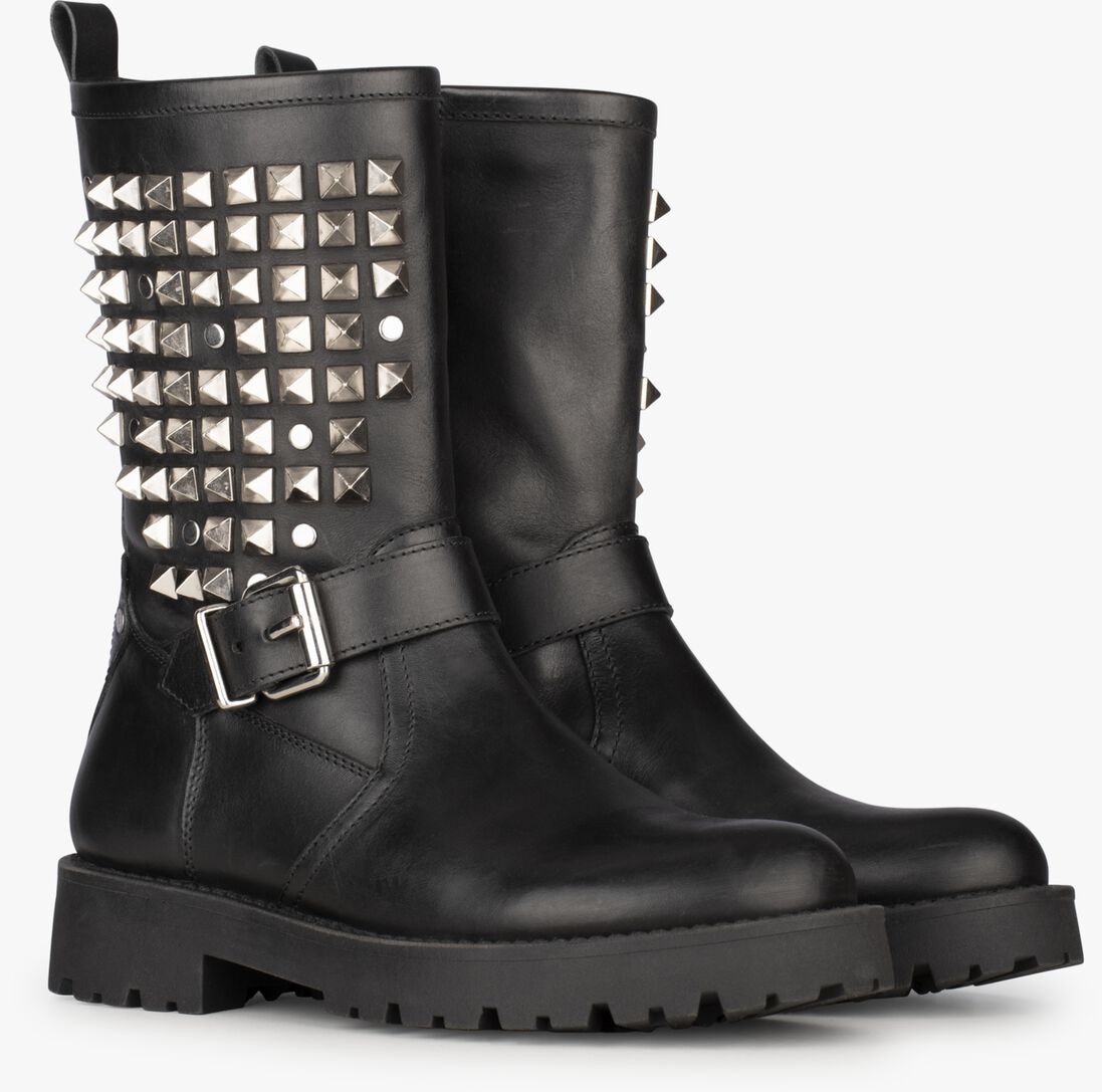 PS POELMAN zwarte ps poelman biker boots lein