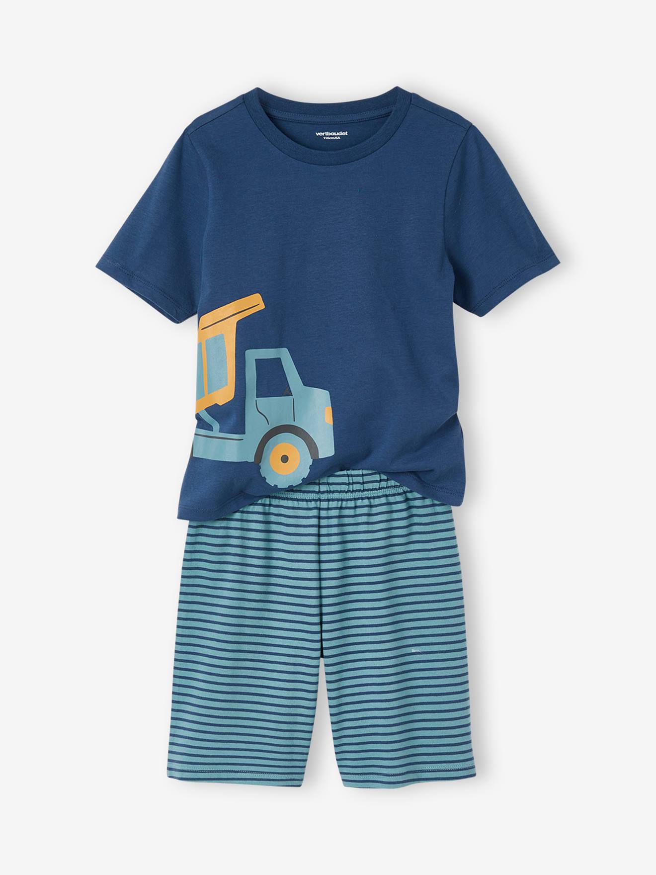 Conjunto de pijama infantil cinza mesclado + conjunto de shorts