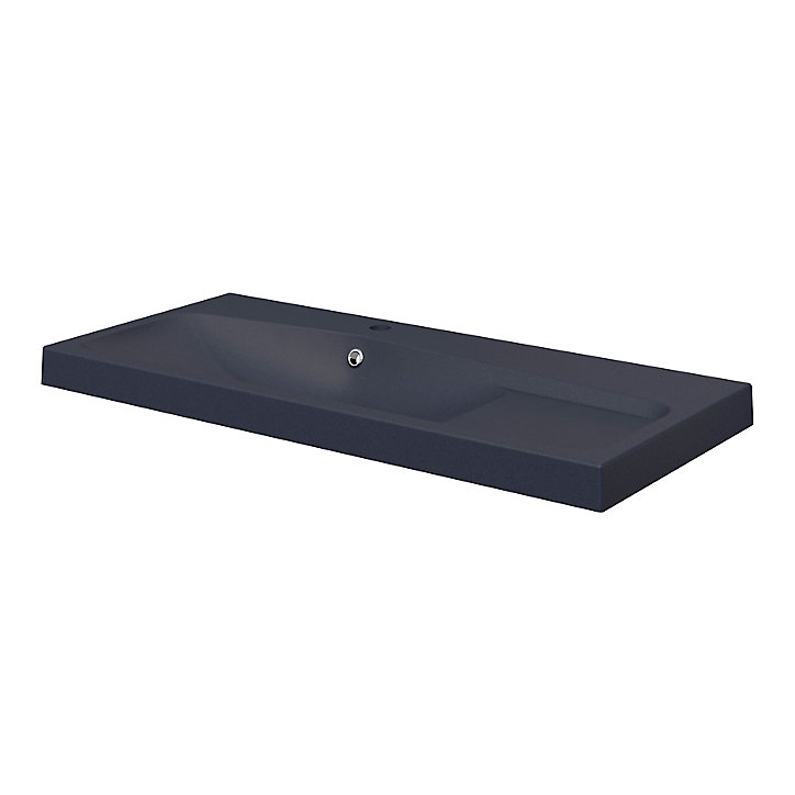 Plan vasque noir GoodHome Mila 100 cm