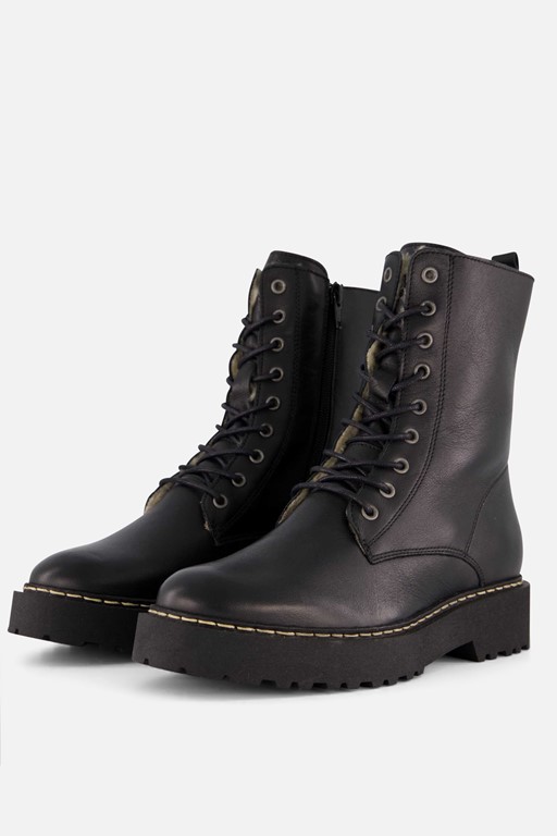 Cellini Teddy Veterboots zwart Leer