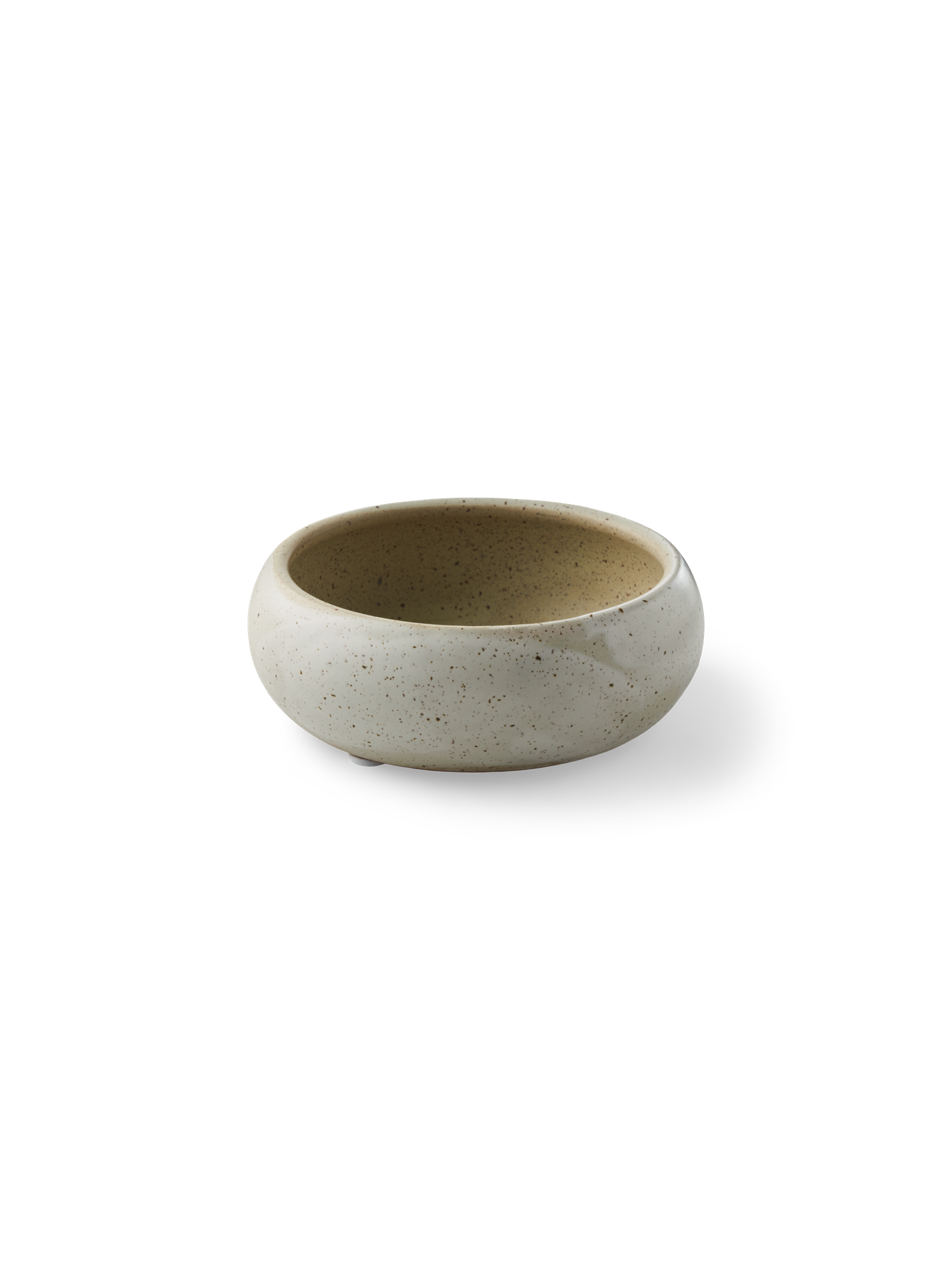 Dekorativ skål | Stentøj. Ø8,5 x 3 cm.  | Sand