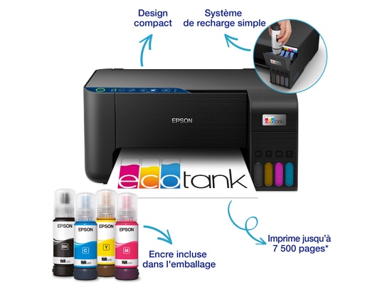 EPSON - Imprimante multifonction réservoir d'encre EcoTank ET-2860