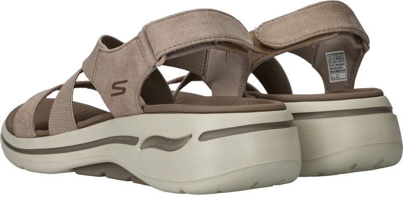 Skechers Go Walk Arch Fit Sandalen Taupe Dames