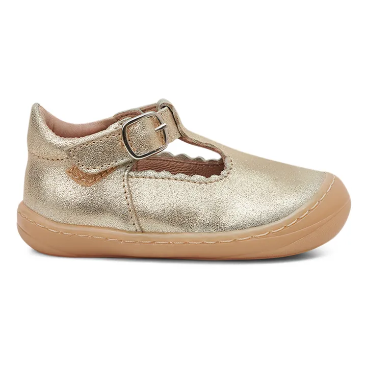 Petit Nord Ballerines Scratchs Scallop Cruiser | Doré