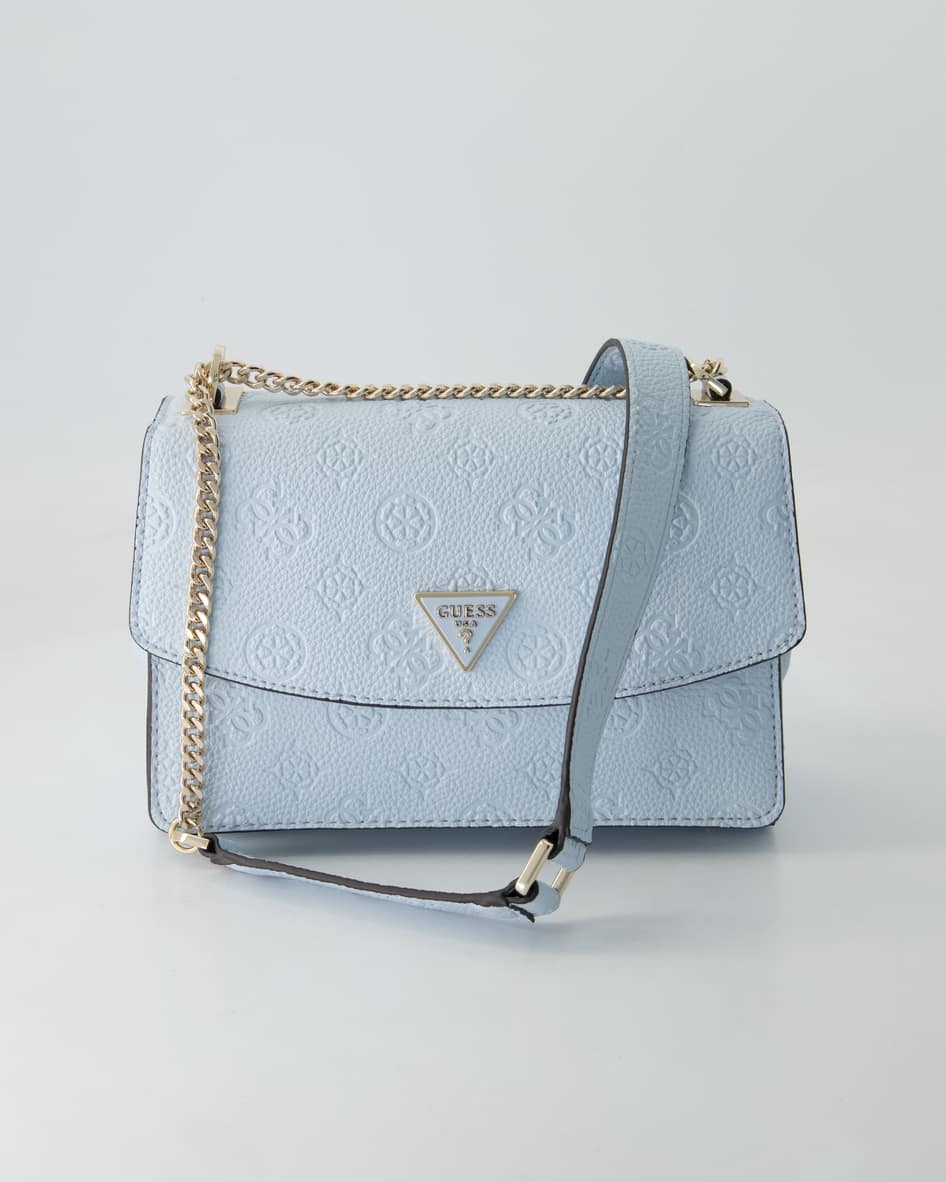 Guess Cresidia Cnvrtble Xbody Flap Handtasche in Blau