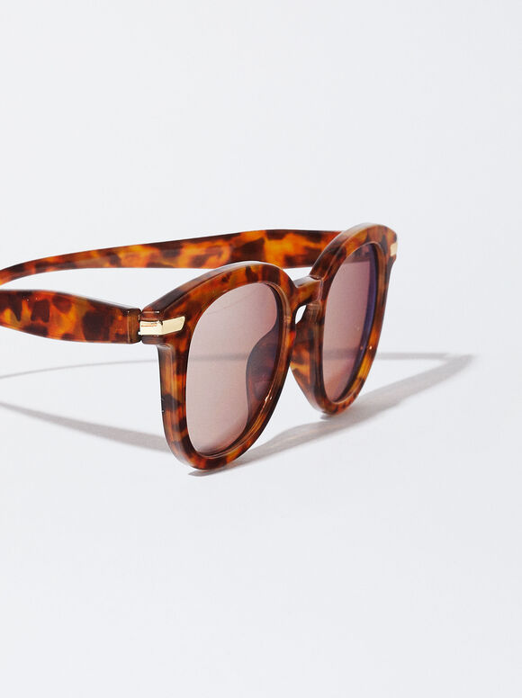 Gafas De Sol Redondas Tortoise - Marrón