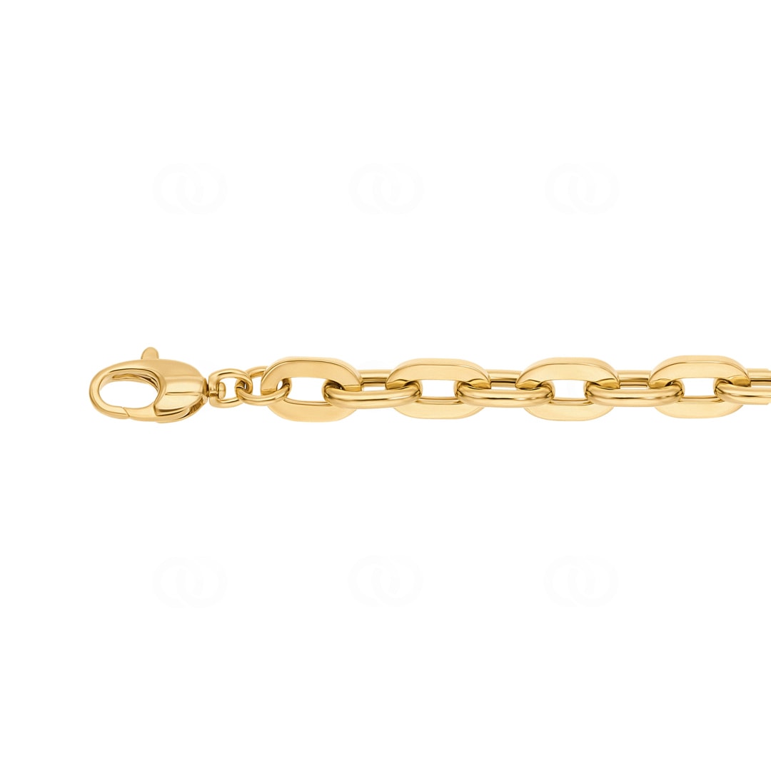 6.5mm Ankerarmband 750/18 K Gelbgold halbmassiv
