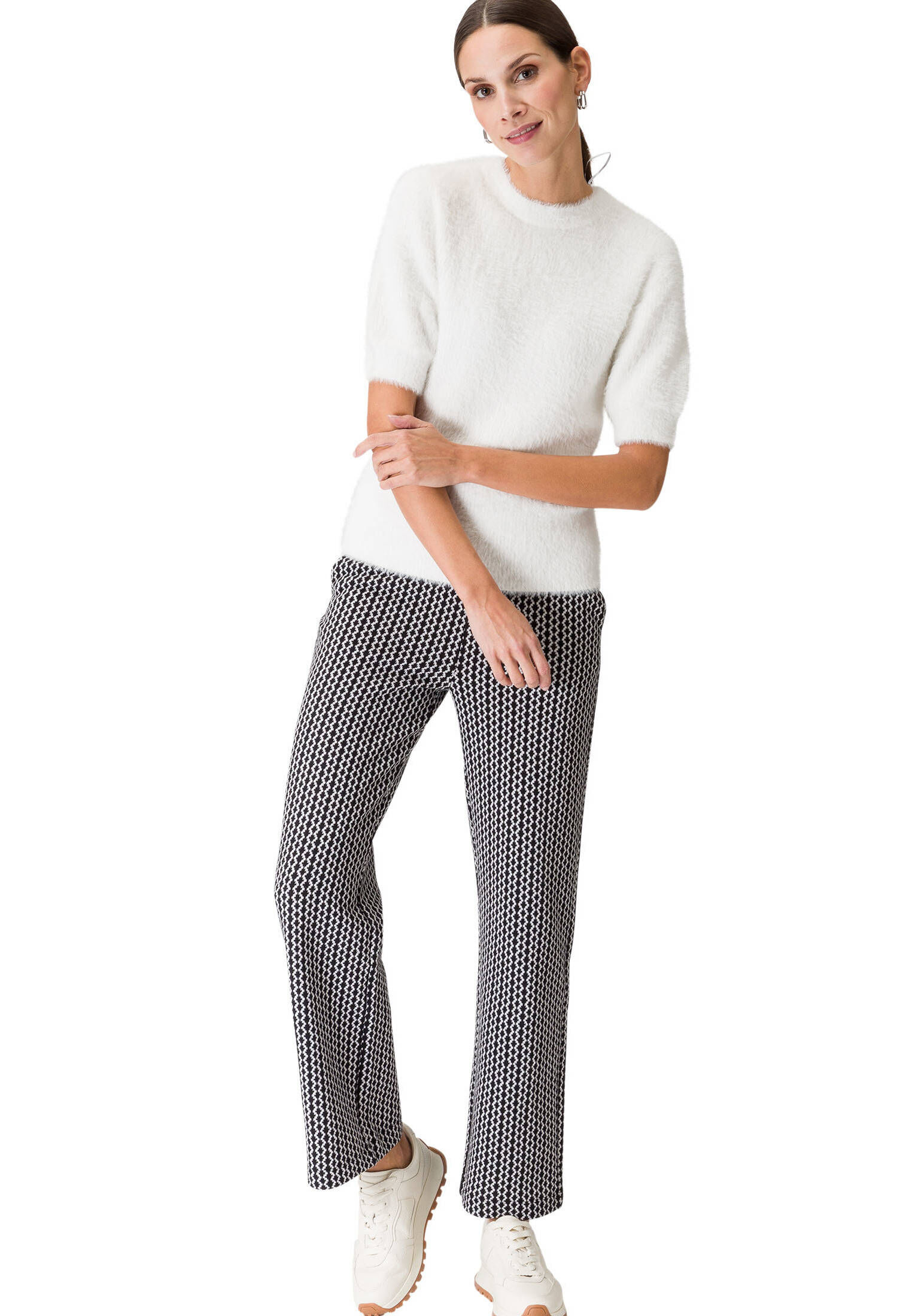 zero| Damen Pullover mit Puffärmeln