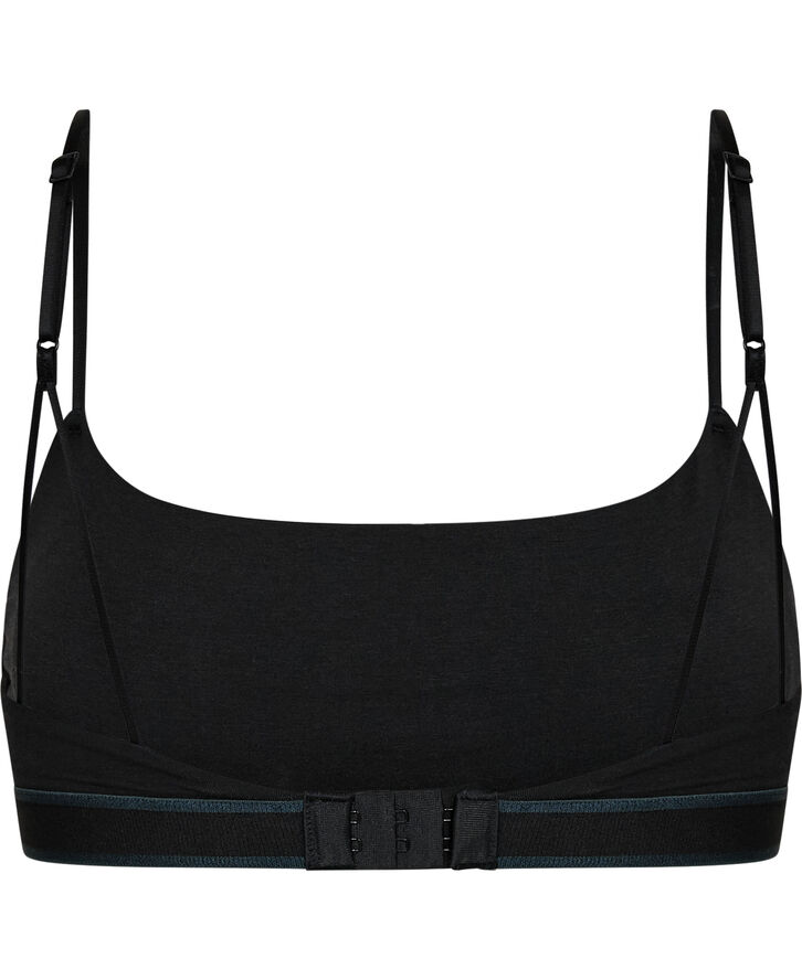Calvin Klein LL BRALETTE REM. COOKIE Black w/ ink logo