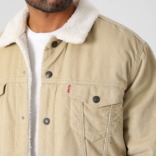 Veste A Col Fourrure 16365 Beige