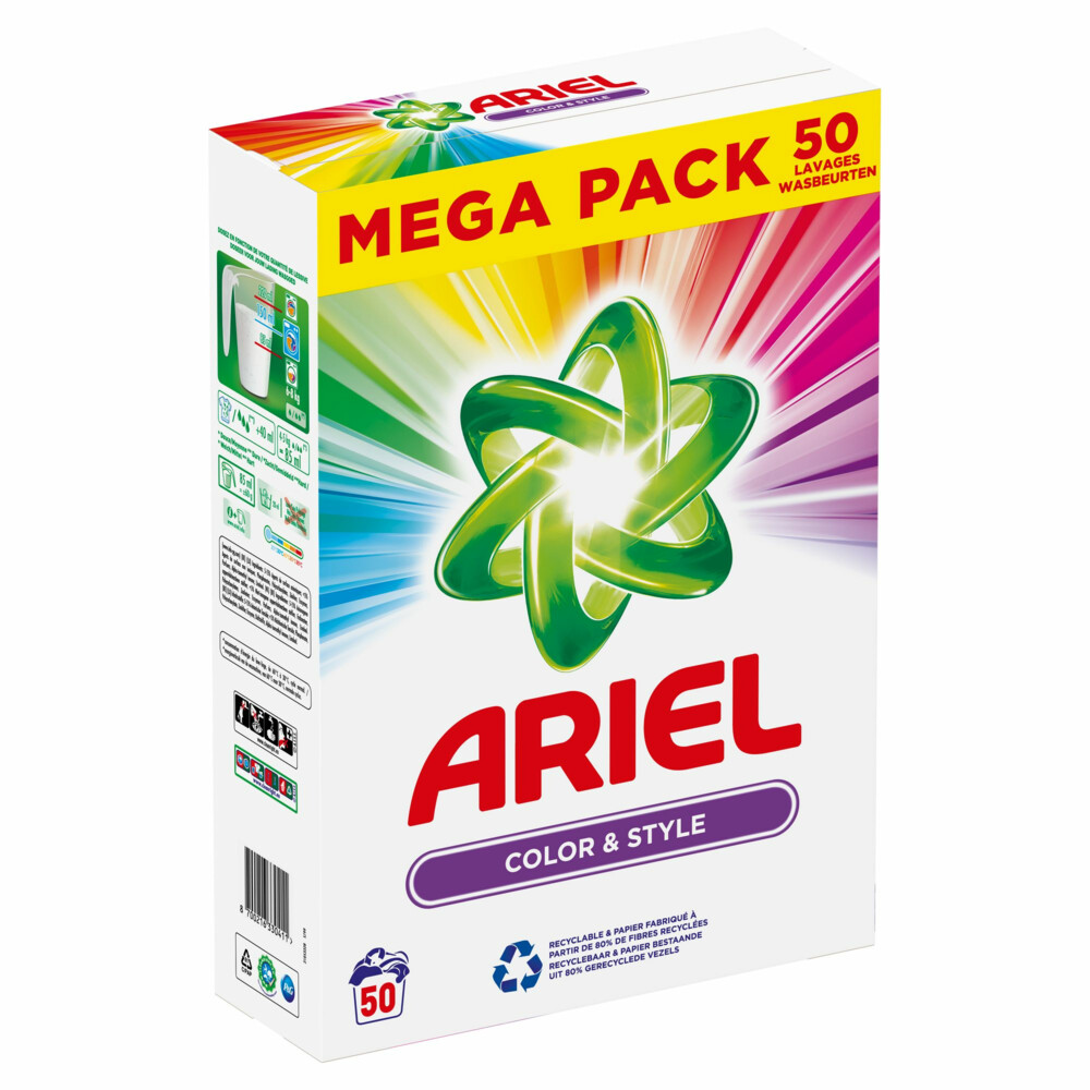 Ariel Waspoeder Kleur 50 wasbeurten3 kg