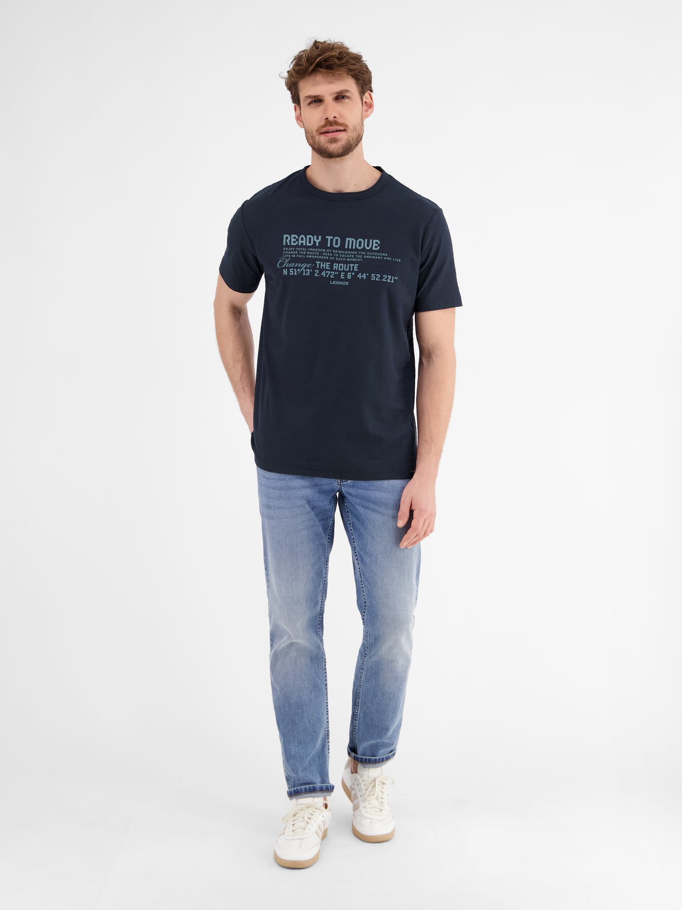 T-Shirt in Strukturqualität