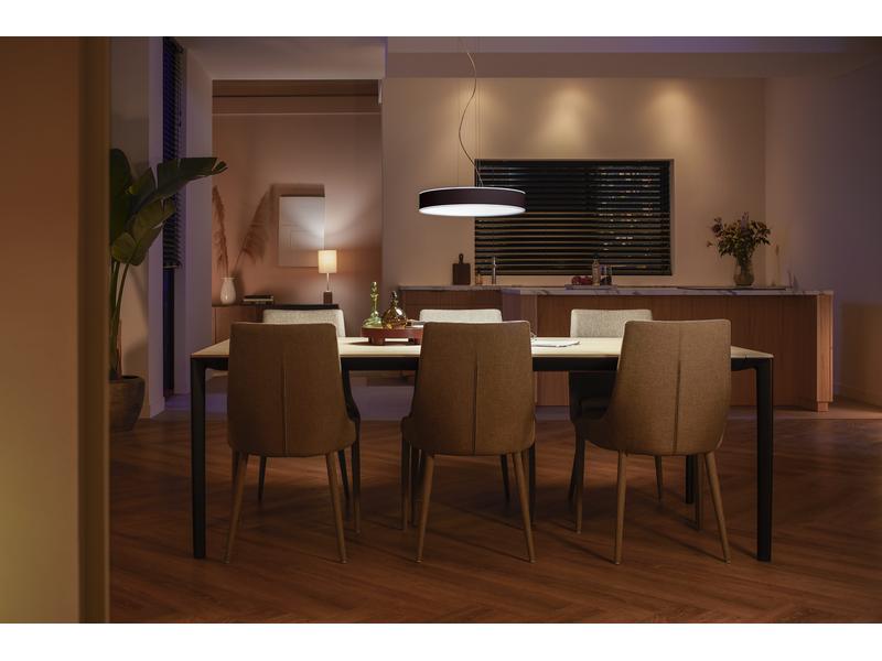 Philips Hue White Amb. Enrave Pendelleuchte schwarz 3300 lm Pendellampe steuerbar mit Philips Hue
