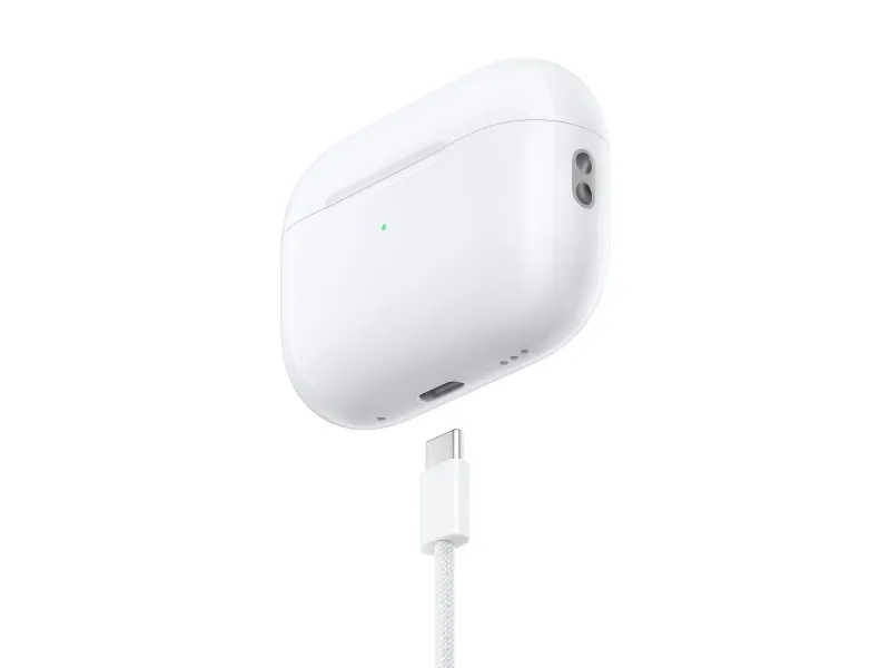 Apple | AirPods Pro - 2. Generation (2023) - Trådløse øretelefoner med mik. - aktiv støjdæmpning - hvid | Magsafe Charging Case (USB-C)