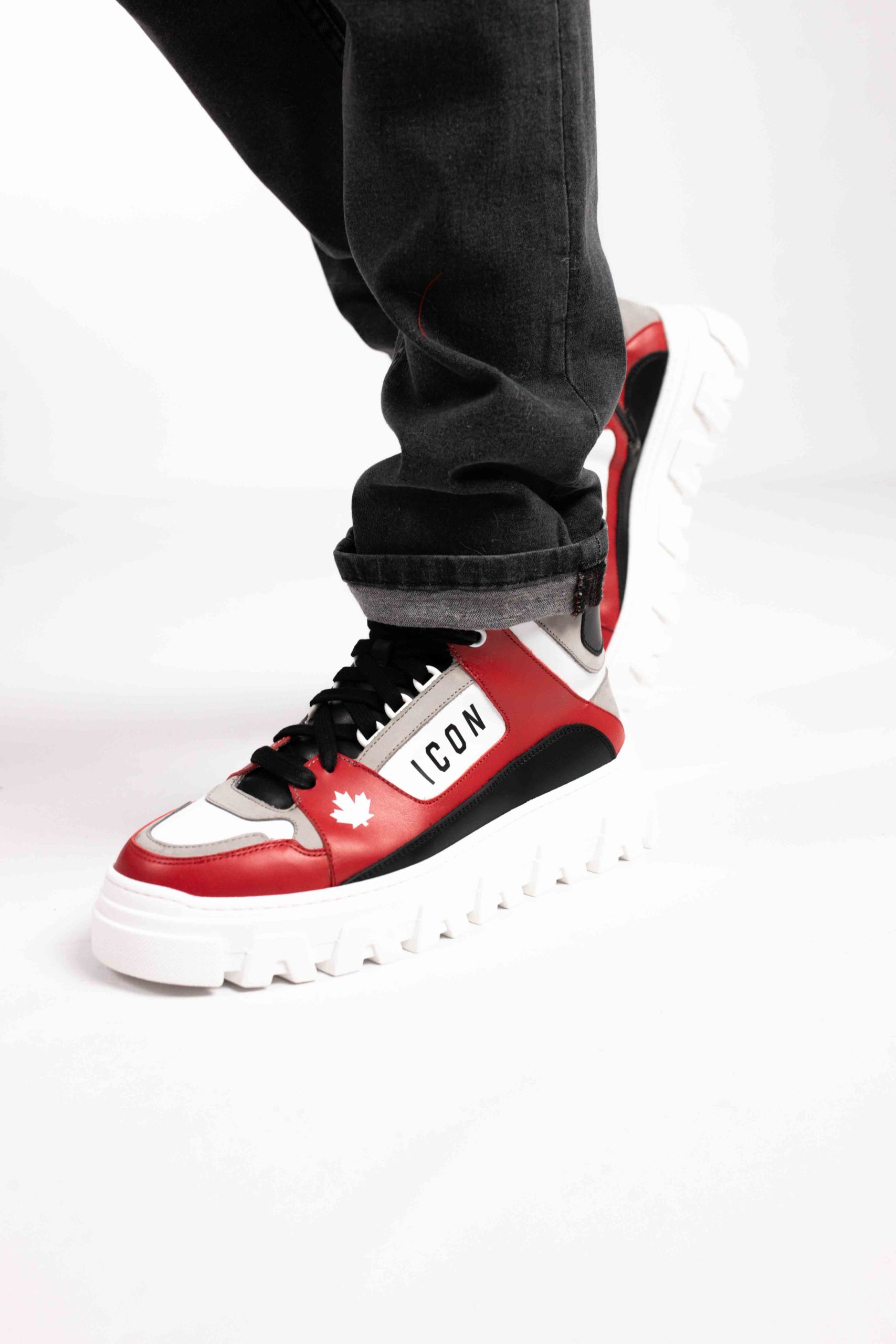Dsquared2 75775 Sneakers Dames/Kids Rood/Wit