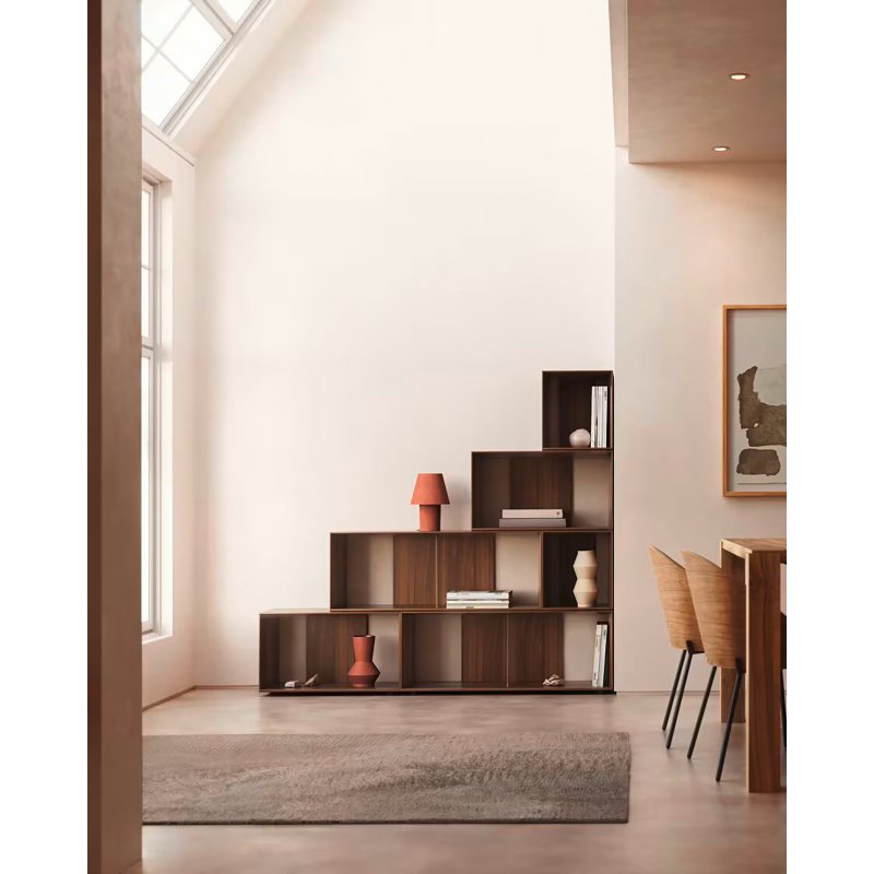 Lot de 6 étagères Litto modulables en placage de bois 101 x 152 cm