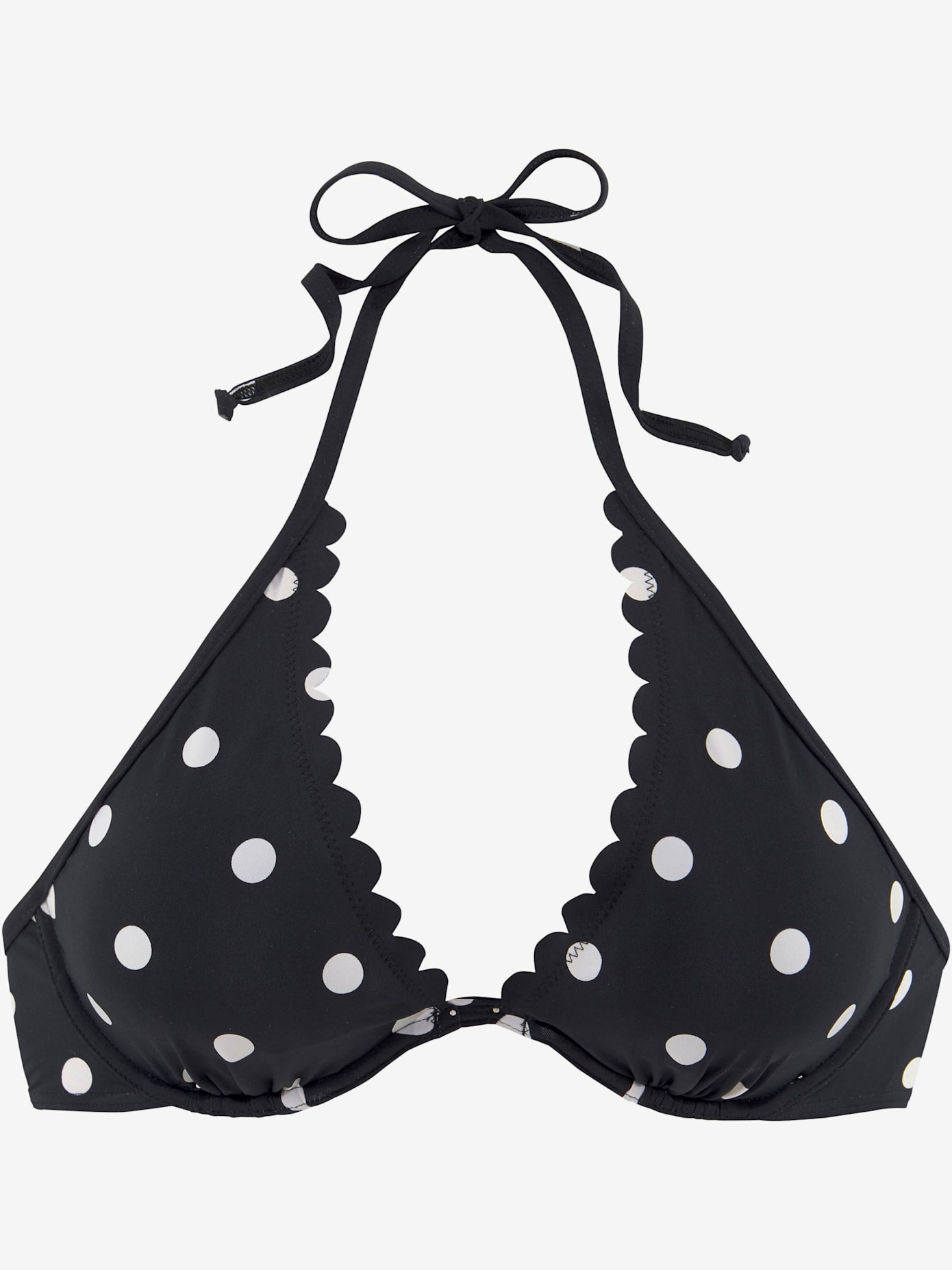 Haut de maillot de bain à armatures design tendance avec bordure cocotte