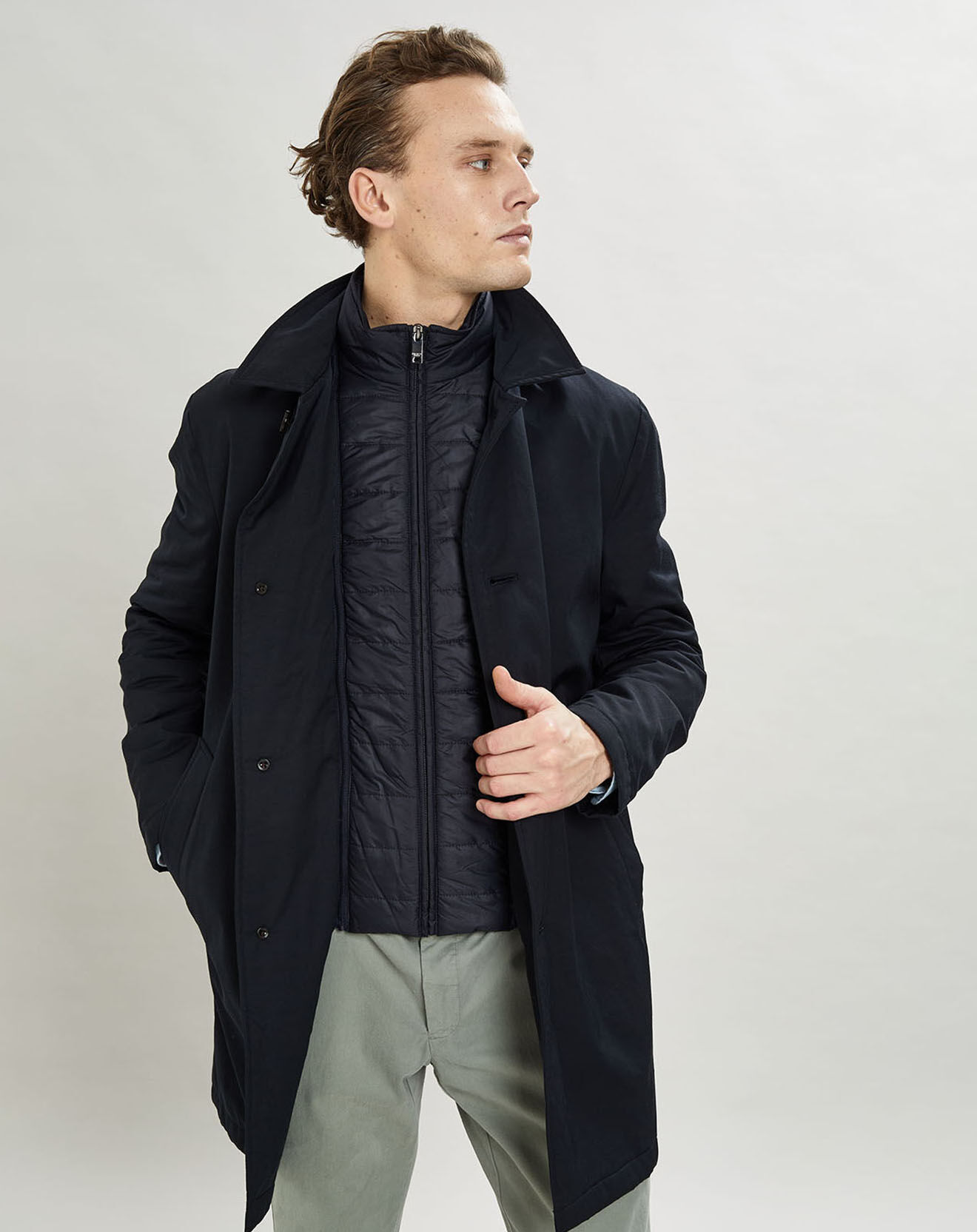 Hackett London Imperméable Membrane bleu marine