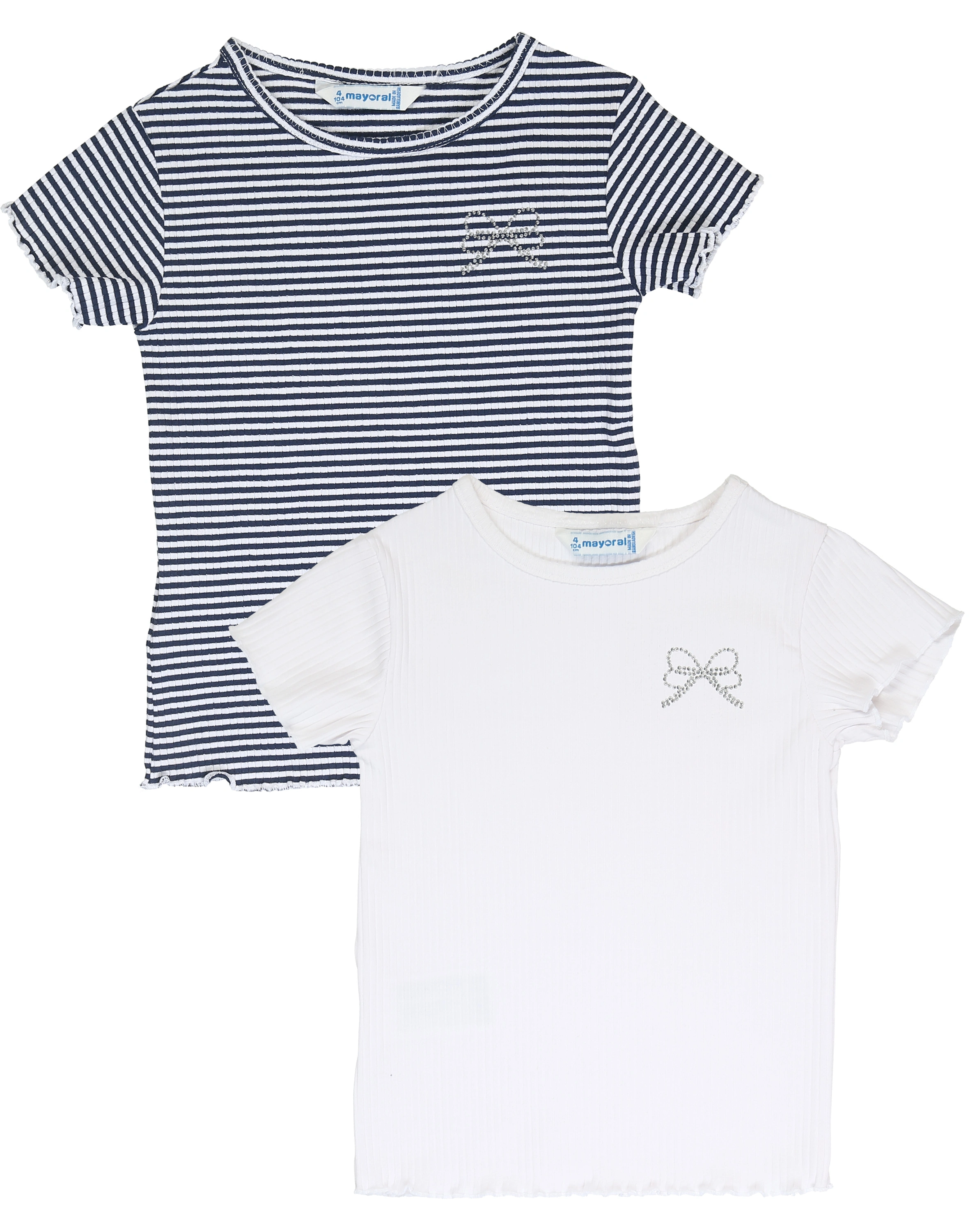 T-Shirt BOW 2er Set in tinte