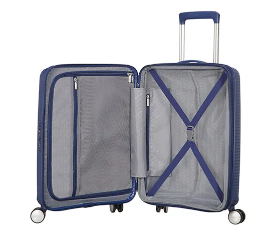 American Tourister Hartschalen-Koffer »Soundbox« Spinner 55/20 TSA EXP, midnight navy