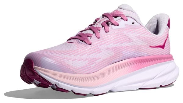 Chaussures Running Hoka Clifton 9 Youth Rose Enfant