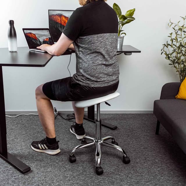 Lykke Sadelstol Comfort, hvid