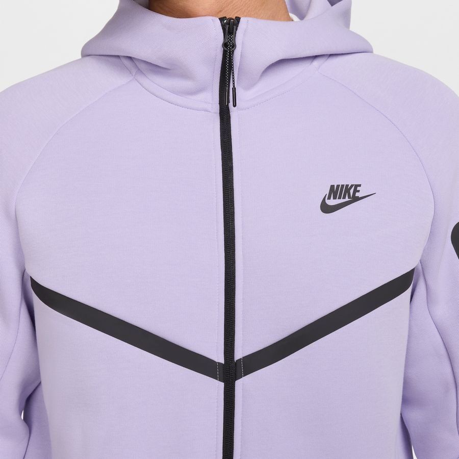Nike Sweat à Capuche Tech Fleece FZ Coupe-Vent - Hydrangeas/Noir