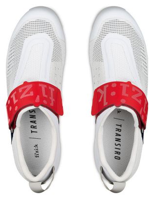 Chaussures de Triathlon Fizik Hydra Aeroweave Carbon Blanc/Bleu/Rouge