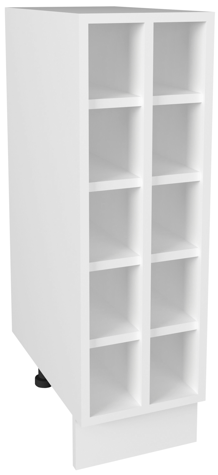 Weinregal ESILO - weiß - für 10 Flaschen - 24,8 cm