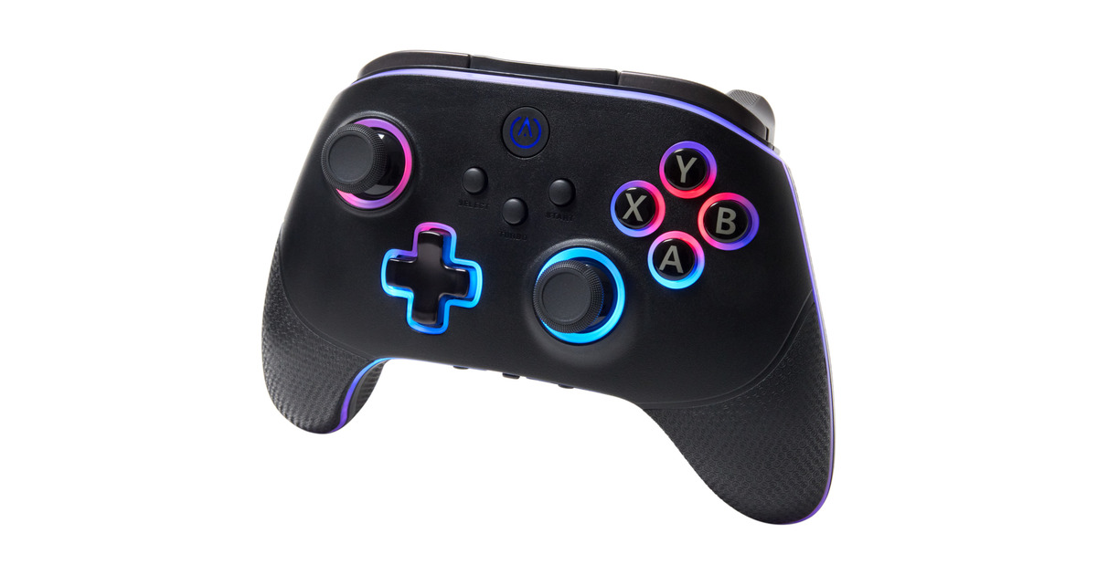 PowerAOPS v3 Pro Wireless Controller for PC and Cloud Gaming with Lumectra  (Zwart, 2.4 GHz, Bluetooth, USB-C)