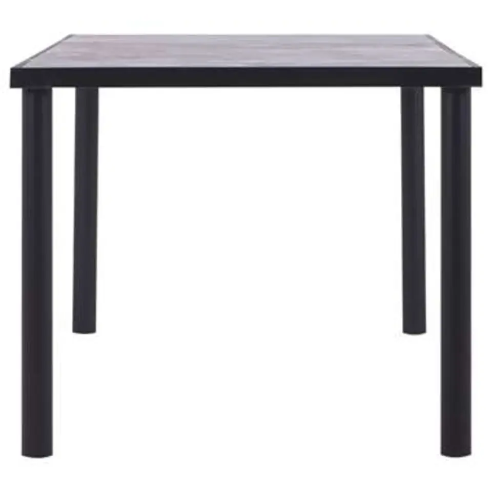 vidaXL - Eettafel - Zwart - MDF - 180 x 90 x 75 cm
