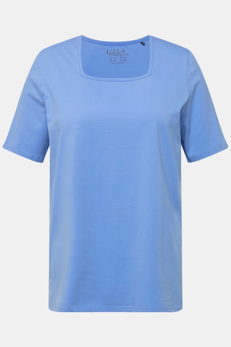 T-Shirt, A-Linie, Carree-Ausschnitt, Halbarm