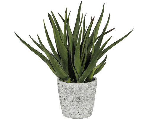 Kunstmatige Aloë plant, hoogte: 44 cm, groen