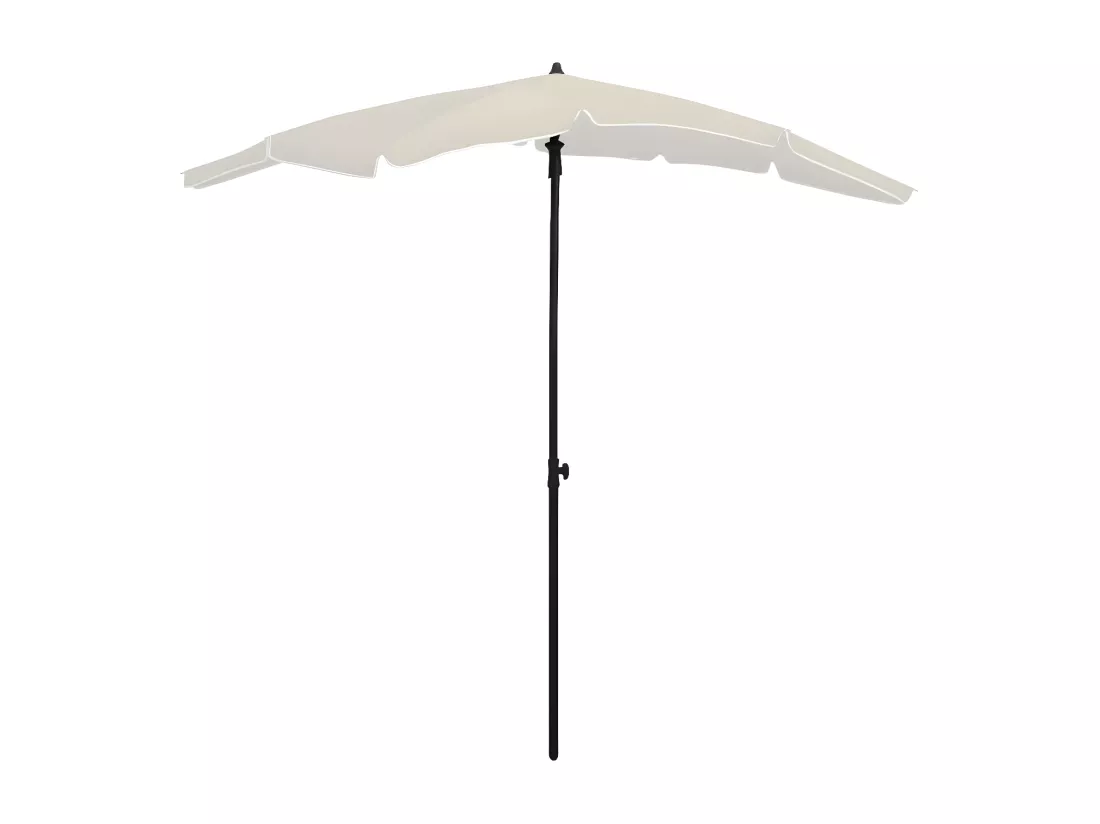 Parasol de jardin avec mât 200x130 cm Sable