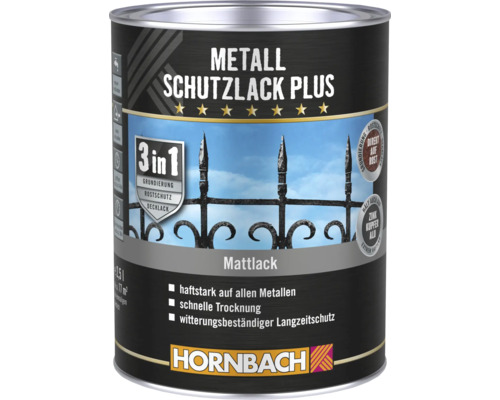 HORNBACH Metaalbeschermingslak Plus Mat Antraciet 2,5 l