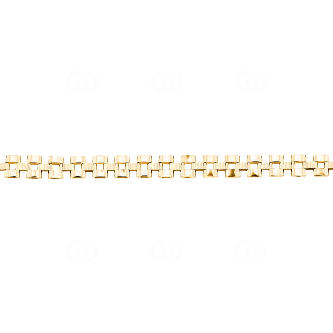 5.7mm Collier 750/18 K Gelbgold halbmassiv