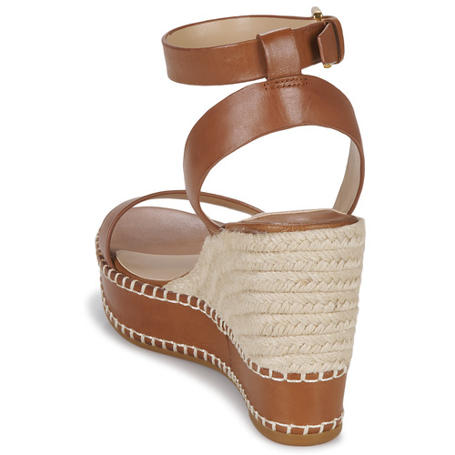 Lauren Ralph Lauren - HILARIE-ESPADRILLES-WEDGE Cognac