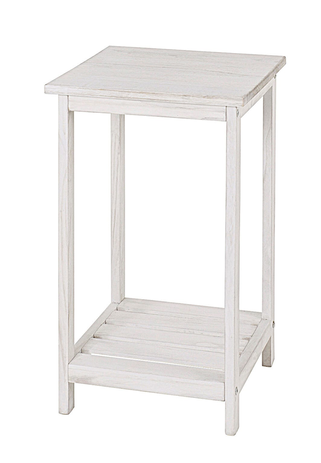 Regal Tanja Massivholz Weiß gewischt 32 x 59 x 32 cm