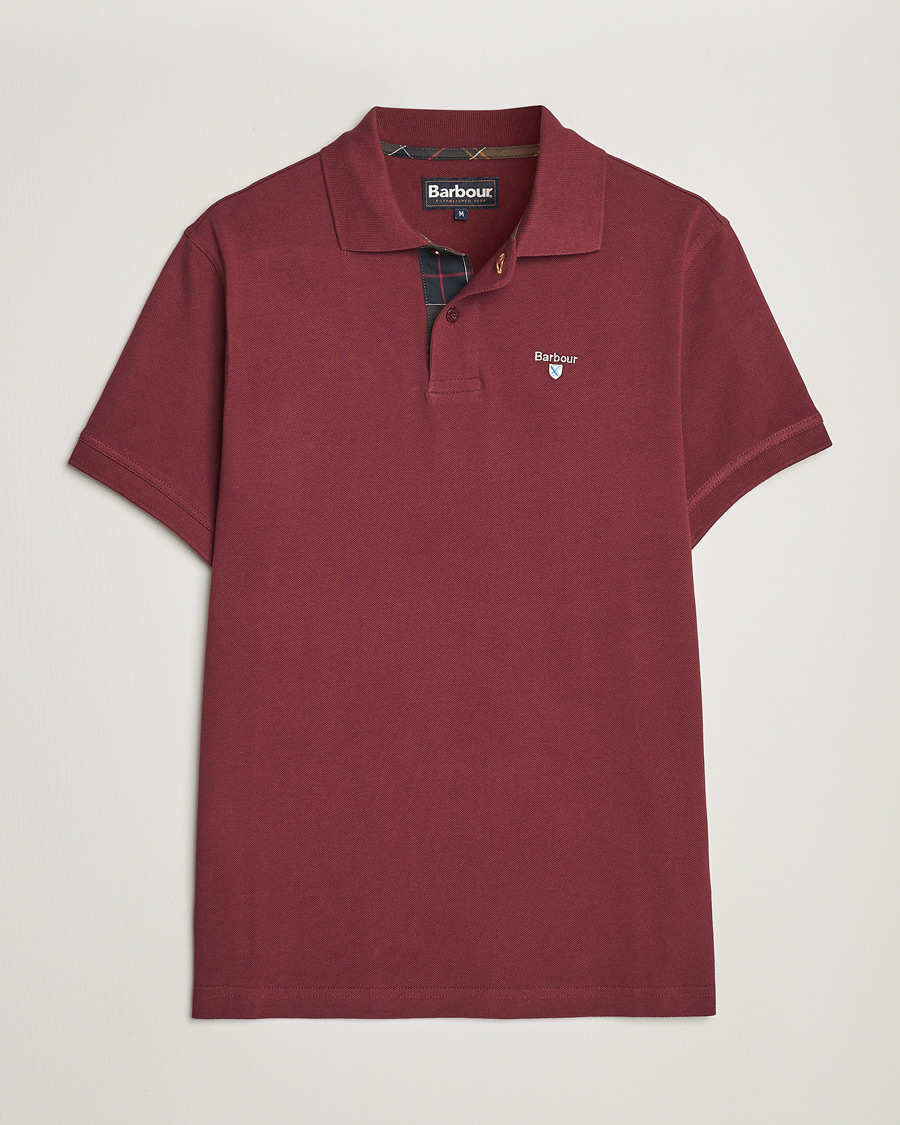 Barbour Lifestyle Tartan Pique Polo Ruby