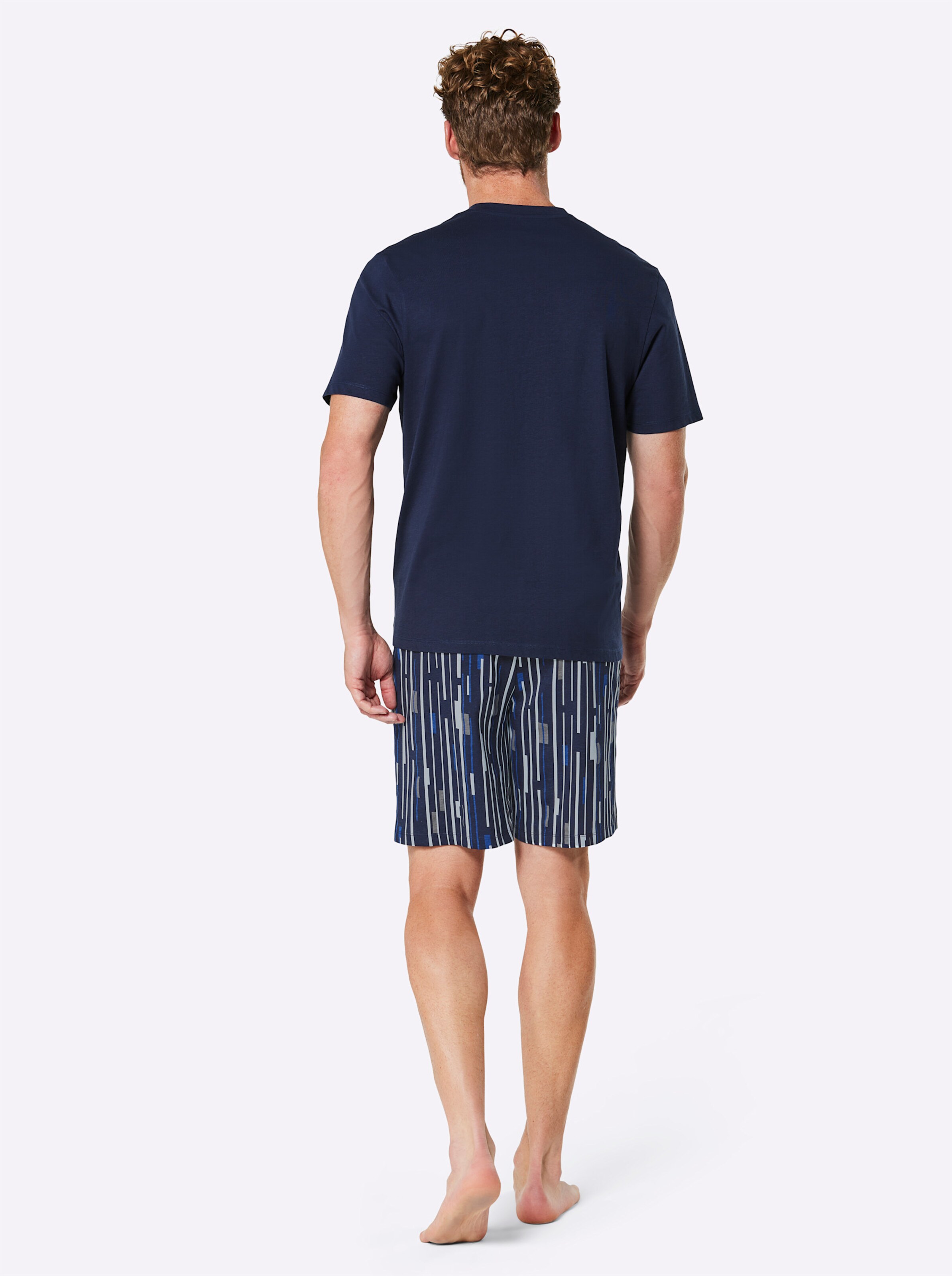 wäschepur men Shortys in marine + grau