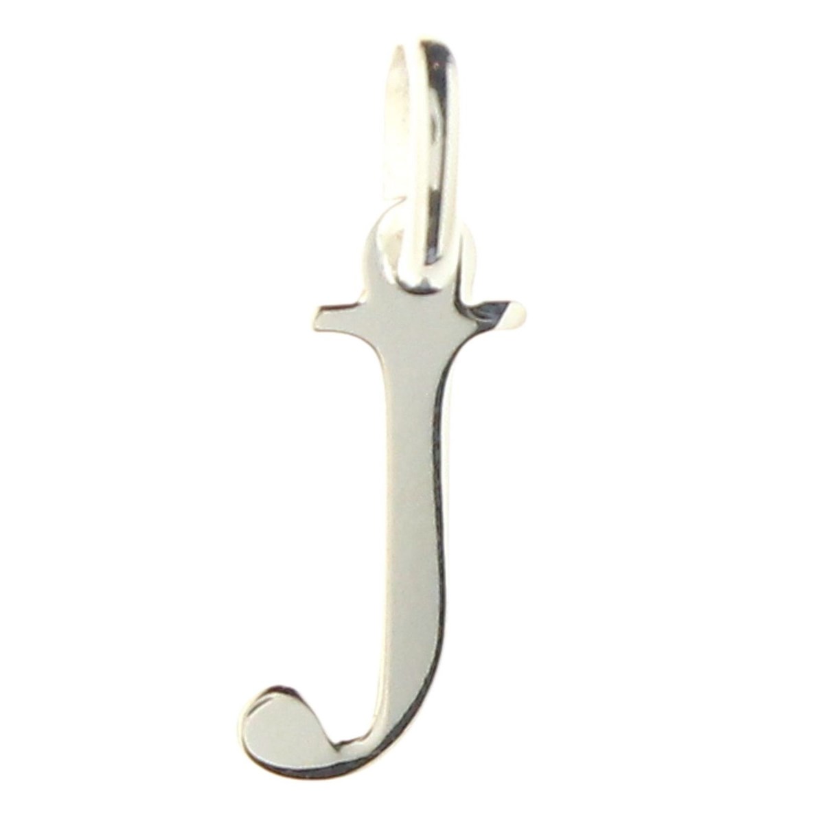 Pendentif Initiale simple lettre J en argent 925°/00