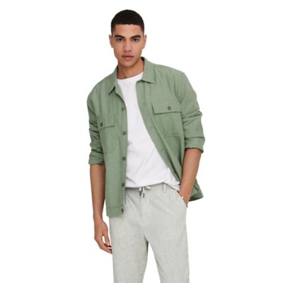 Chemise à manches longues homme Onskennet Life Linen Over ONLY AND SONS