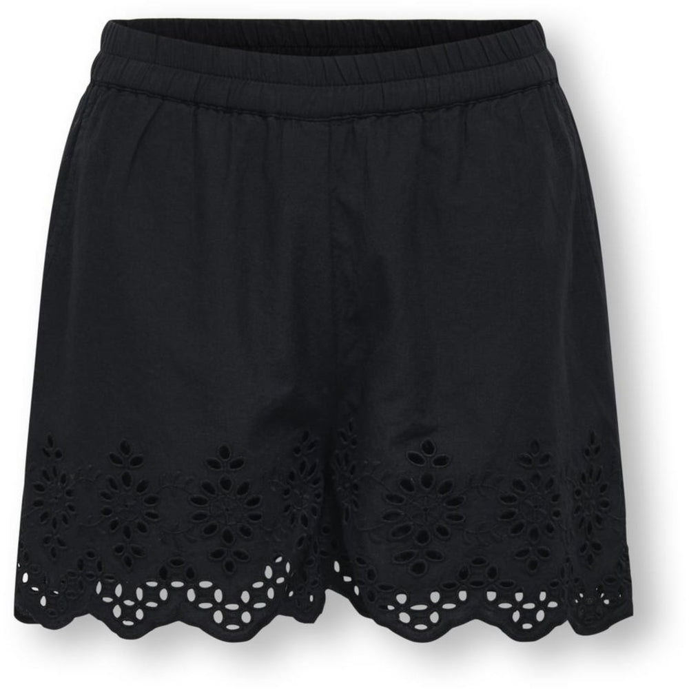 Køb kids ONLY Black Lou Life Embroidery Shorts