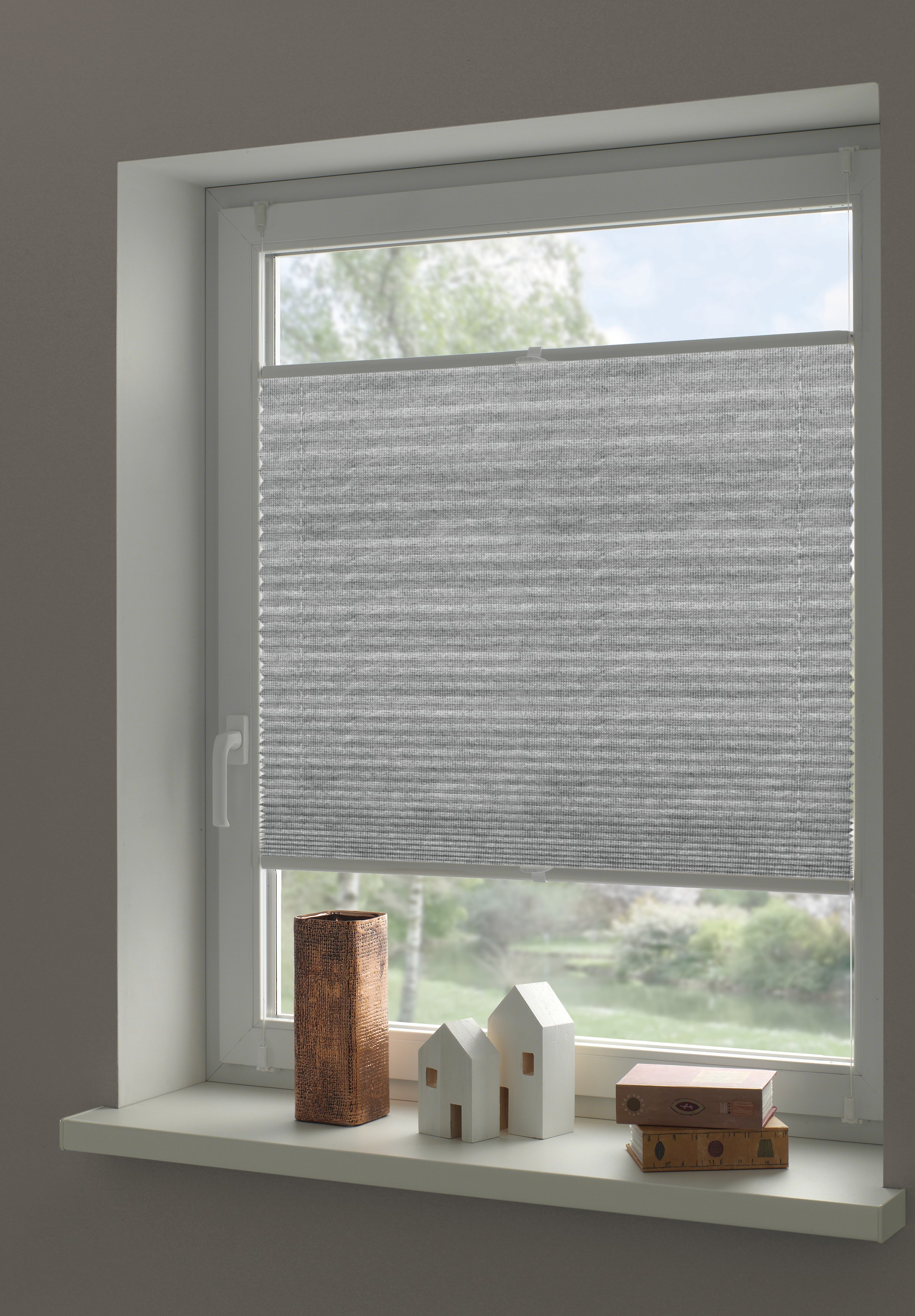 GARDINIA Plissee »Concept zum Klemmen Lilly« blickdicht ohne Bohren Stoff aus Recyclingmaterial
