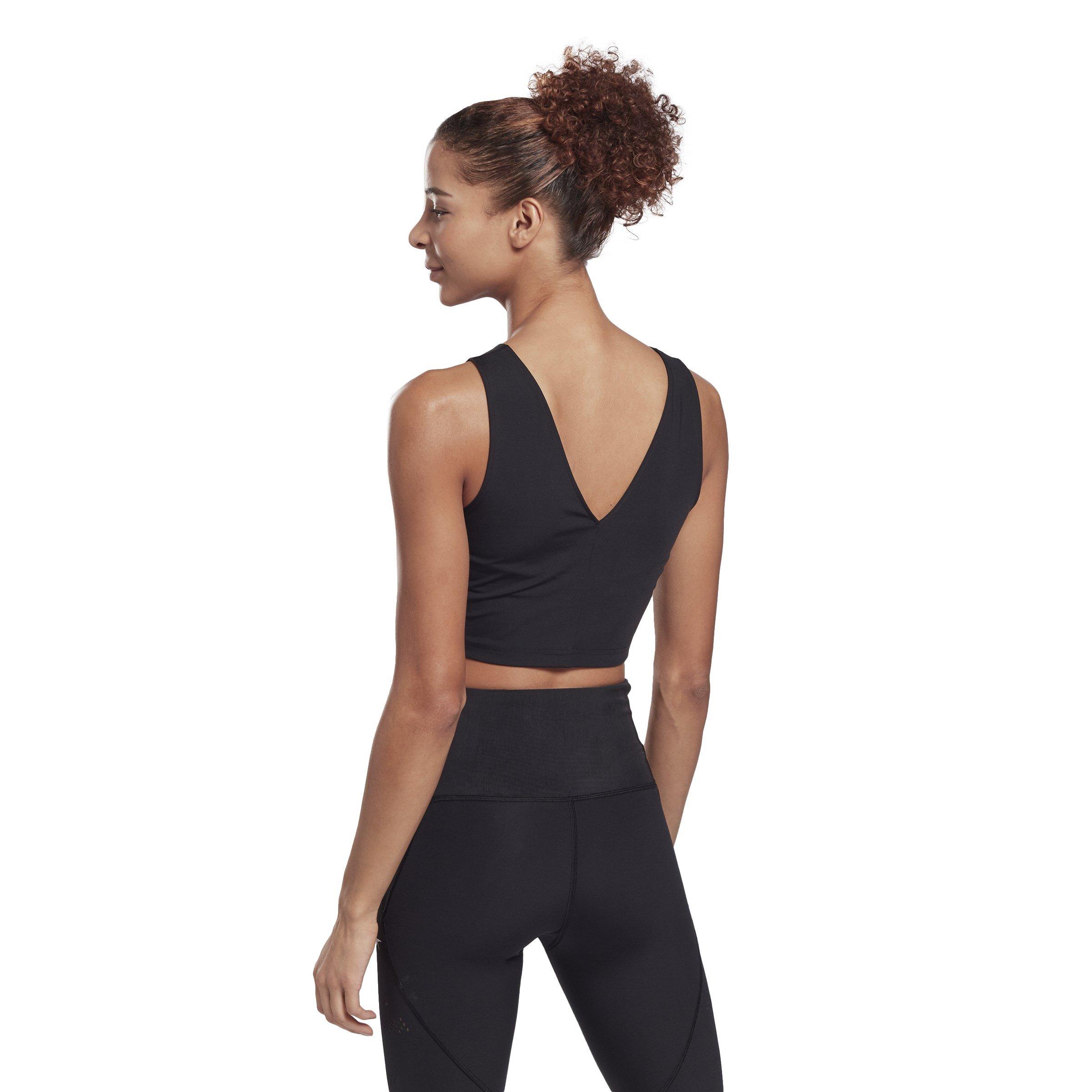 Reebok Perform Perforated Crop Long Sleeve Top Womens