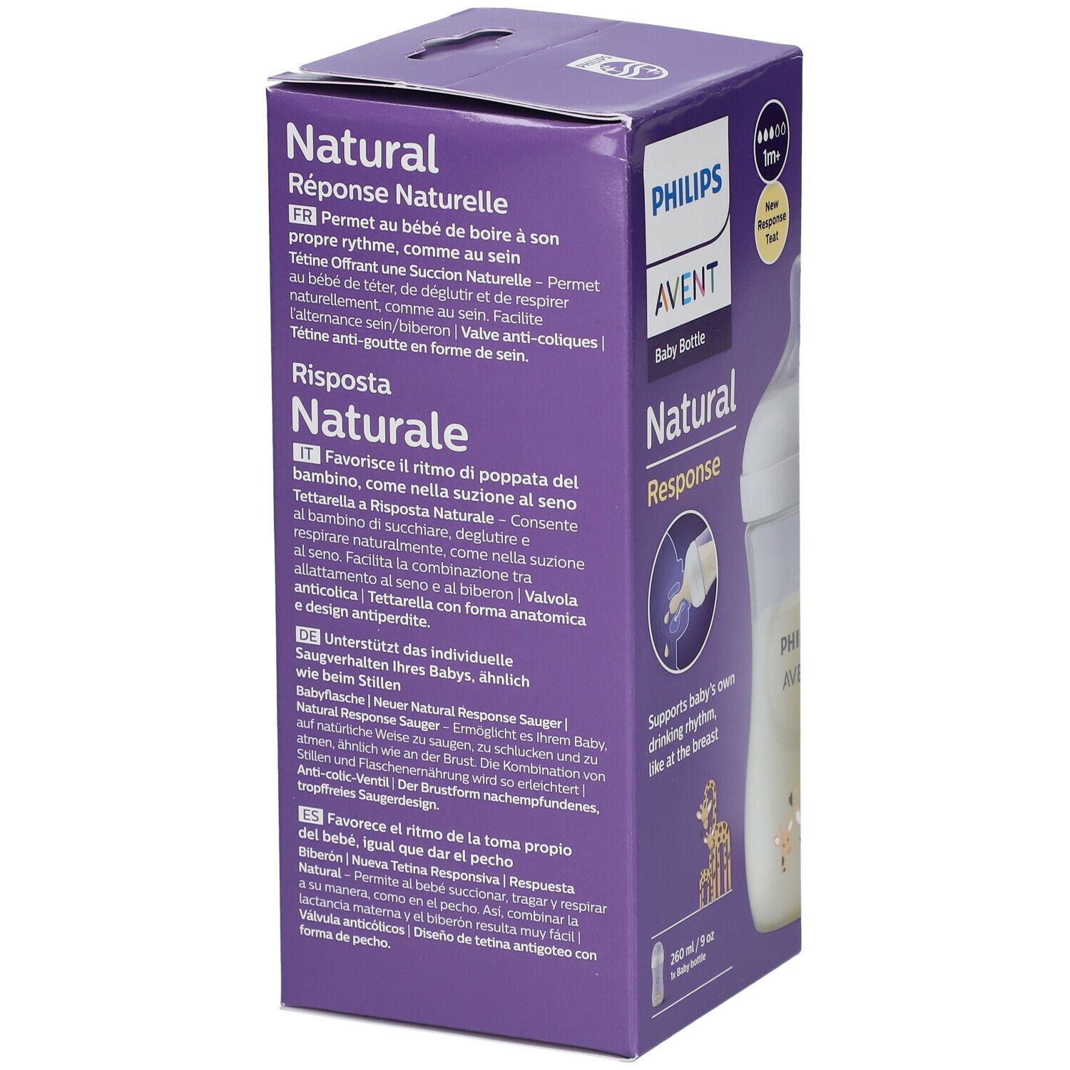 PHILIPS Avent Natural Response Babyflasche mit natürlicher Reaktion 260 ml SCY903/66